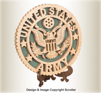 Military Seal & Stand Design (Army) Pattern - The Winfield Collection