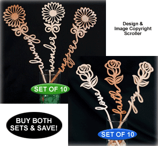 Flowering Words of Inspiration Sets 1 & 2 (8816 & 8859SC) - The Winfield Collection