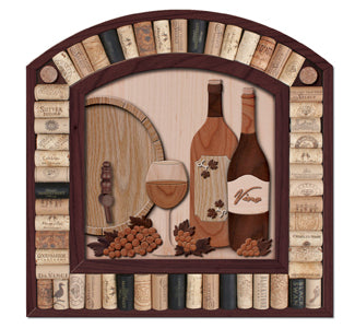 Wine Cork Wall Display Pattern - The Winfield Collection