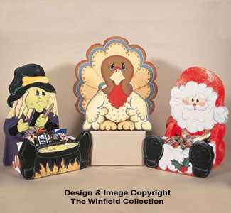 Holiday Baskets Woodcraft Pattern(F)