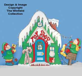 Santa's Toy Shop Woodcrafting Pattern