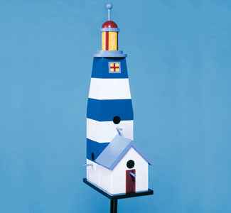 Lighthouse Birdfeeder Woodcraft Pattern (F)