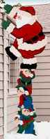 Climbing Santa Woodcraft Pattern