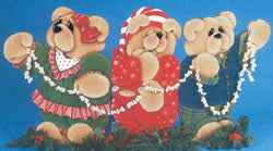 Bear Trio Window Screen Pattern