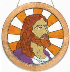 Painted Glass Jesus Project(F)