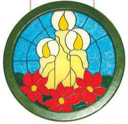 Large Painted Glass Candles(F)