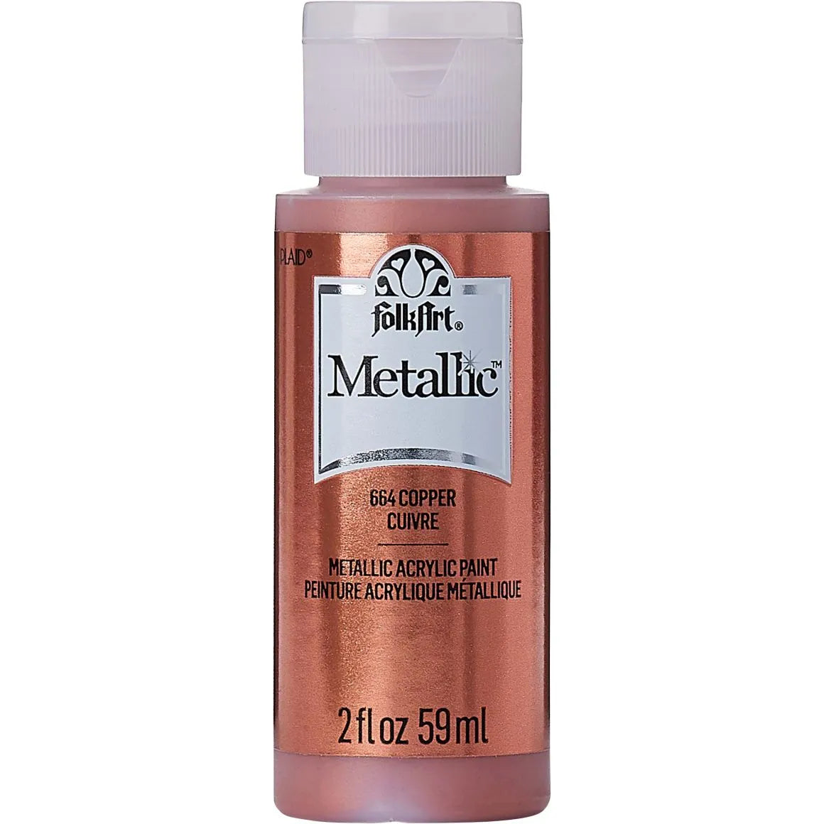 2oz PAINT - METALLIC COPPER (FolkArt- Replaced Delta Metallic Copper) - The Winfield Collection