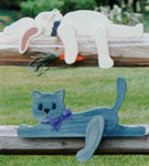 Cat & Rabbit Rail Pets Pattern(F) - The Winfield Collection