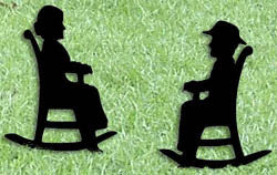 Rocking Gram & Gramps Shadow Pattern - The Winfield Collection