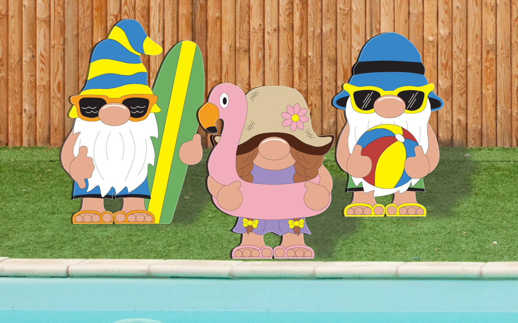 Summer Gnome Trio Pattern Set - The Winfield Collection