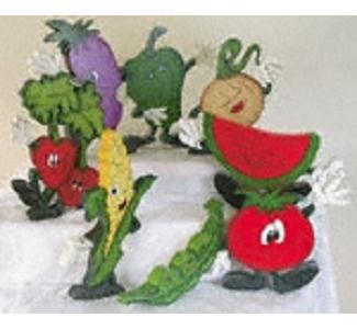 Countertop Garden Veggies Project Patterns(F) - The Winfield Collection