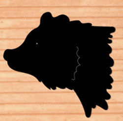 Giant Grizzly Bear Head Shadow Wood Pattern - The Winfield Collection