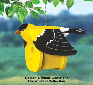 Goldfinch Birdhouse Wood Project Pattern - The Winfield Collection