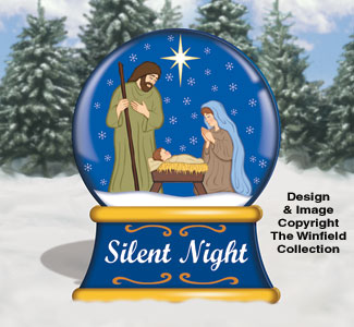 Large Silent Night Snow Globe Pattern - The Winfield Collection