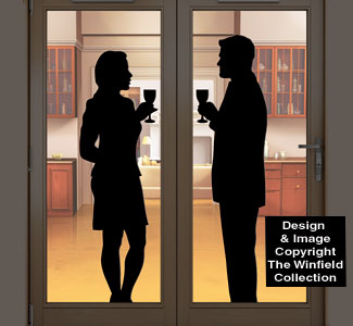 Home Alone Talking Couple Shadow Pattern - The Winfield Collection