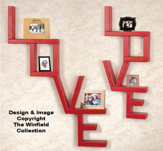 LOVE Shelves Wood Plans - The Winfield Collection