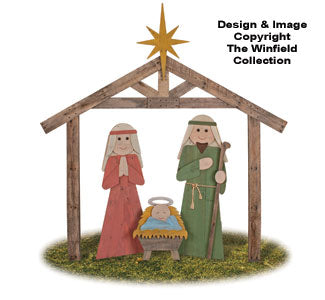 Pallet Wood Nativity Pattern - The Winfield Collection