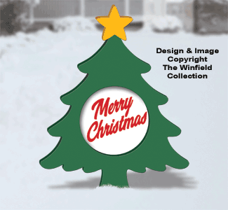 Holiday Message Christmas Tree Pattern - The Winfield Collection