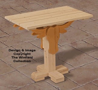 Longhorn Side Table Plan - The Winfield Collection