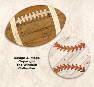 Pallet Wood Sports Balls Pattern Set - The Winfield Collection