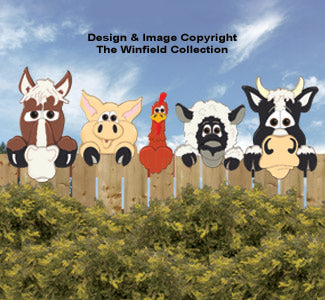 Funny Farm Animal Peekers Pattern - The Winfield Collection