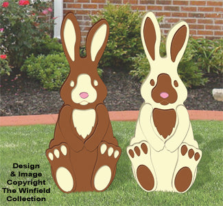 Dark and White Chocolate Bunnies Pattern - The Winfield Collection
