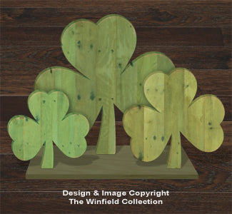 Pallet Wood Shamrocks Pattern - The Winfield Collection