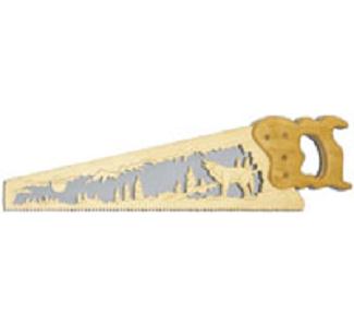Wolf Scrolled Scene Saw Pattern - The Winfield Collection
