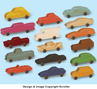 Scrap Wood Toy Cars Pattern - The Winfield Collection