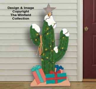 Christmas Cactus Woodcrafting Pattern(F)