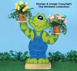 Freddy Frog Plant Stand Pattern(F)