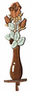 Rose In A Vase Intarsia Project Pattern - The Winfield Collection
