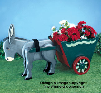 Donkey & Cart Planter Wood Pattern - The Winfield Collection