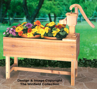 Pump Planter Wood Project Pattern(F) - The Winfield Collection