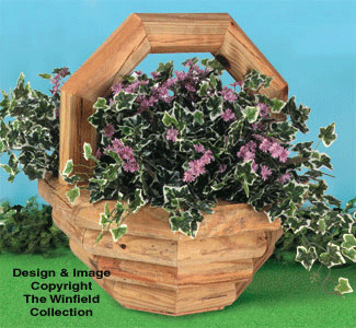 Landscape Timber Basket Planter Set Woodworking Plans - The Winfield Collection