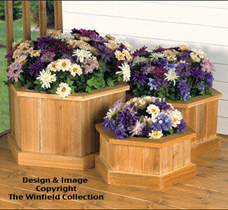 Planter Trio Woodworking Plan - The Winfield Collection