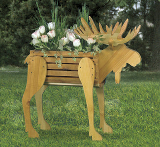Moose Planter Wood Pattern - The Winfield Collection