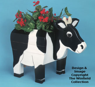 Cow Yard Planter Woodcraft Pattern - The Winfield Collection