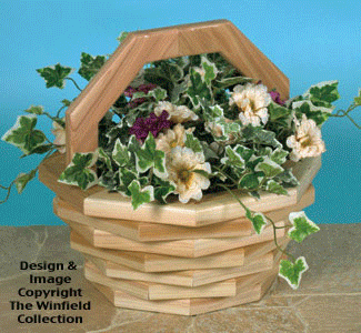 Planter Set Woodcraft Pattern (PL33, 34, 36, 37) - The Winfield Collection