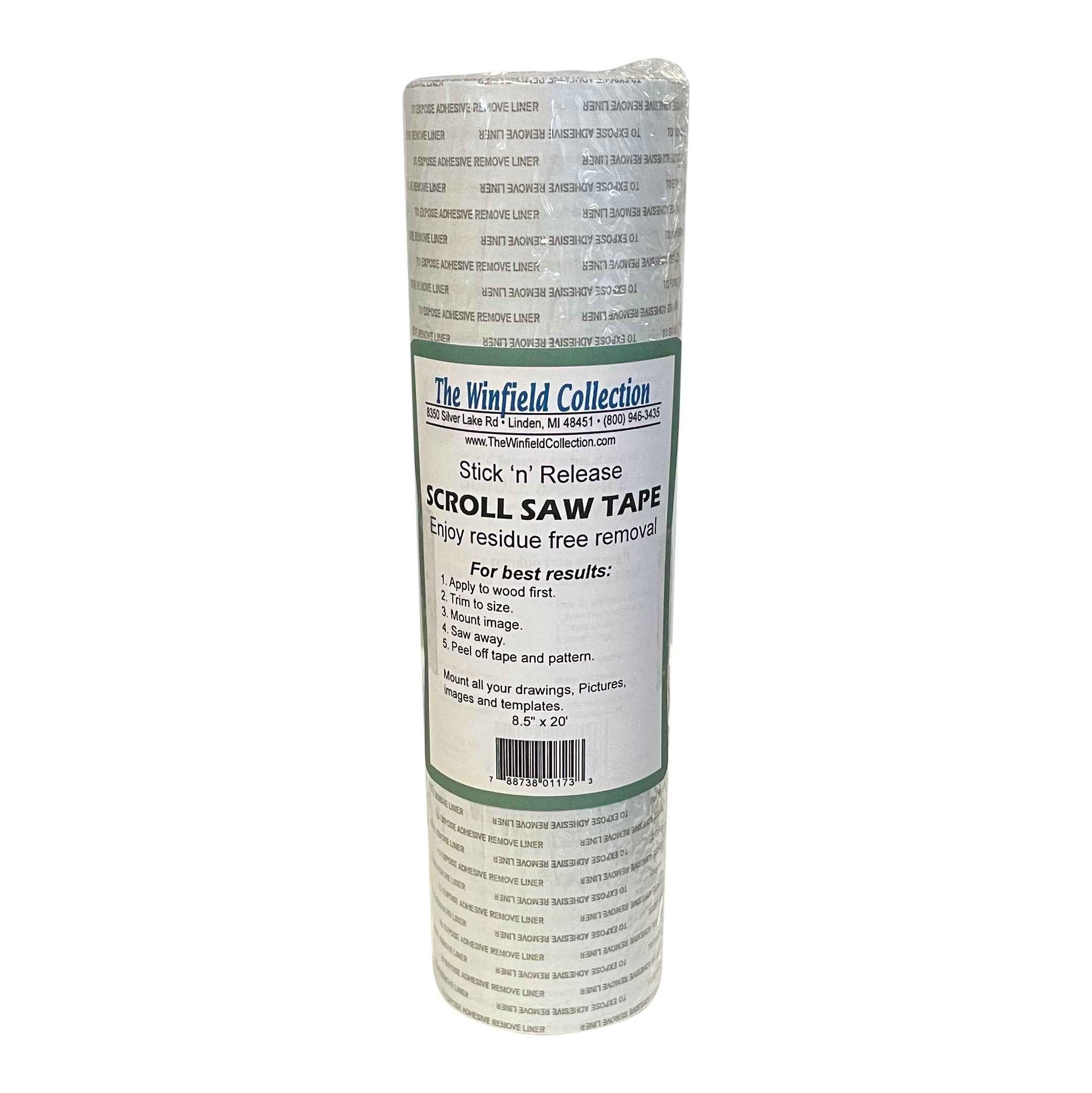 Scroll Saw Tape/Adhesive 5'