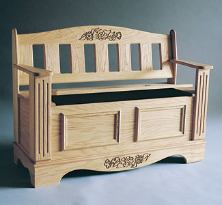 Blanket Chest & Seat Wood Plans - The Winfield Collection