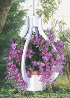 Teardrop Plant Hanger Wood Pattern - The Winfield Collection