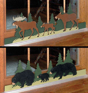 Bear & Moose Sliding Door Locks Pattern(F) - The Winfield Collection