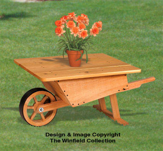 Wheelbarrow Table Woodworking Plan - The Winfield Collection