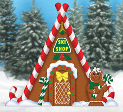 Gingerbread Ski Shop Woodcrafting Pattern - The Winfield Collection