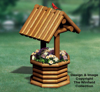 Landscape Timber Wishing Well Wood Plan - The Winfield Collection