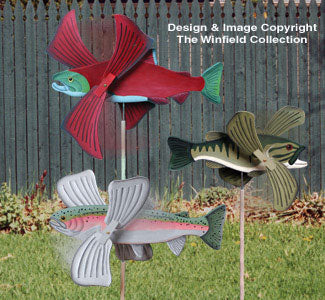 Fish Whirligigs Woodcrafting Pattern - The Winfield Collection