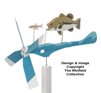 Bass Whirligig Wood Project Plan - The Winfield Collection