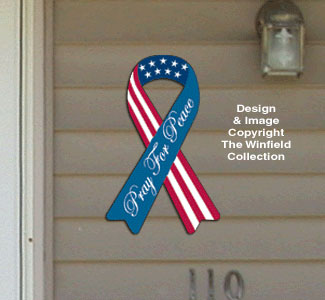 House Ribbon - Pray For Peace Pattern - The Winfield Collection
