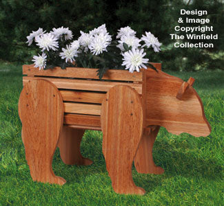 Bear Planter Woodworking Pattern - The Winfield Collection